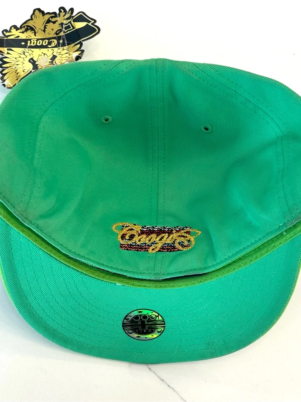 Vintage Y2K COOGI Fitted Baseball Cap Green Size 7 3/4 NEW With Tag Rare